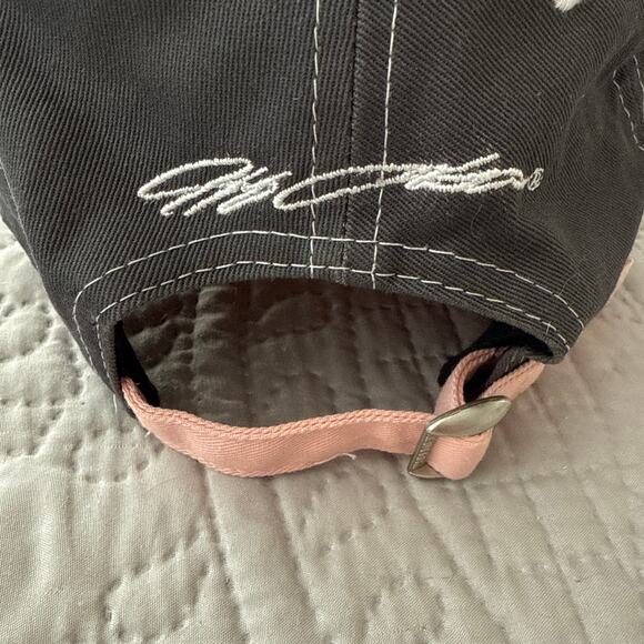 Nascar Jeff Gordan 4 Time Champ Womens New Era Adjustable Hat Pink Gray Cap - Picture 3 of 8